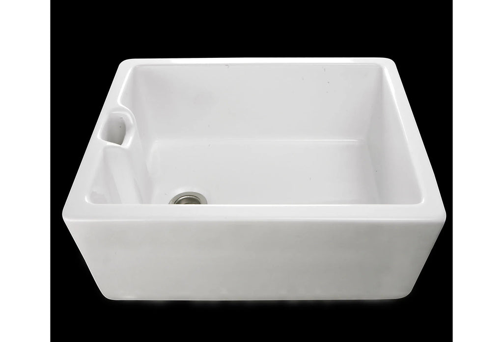 RAK Ceramics Gourmet 8 Belfast Style Fireclay White Sink With Weir Overflow