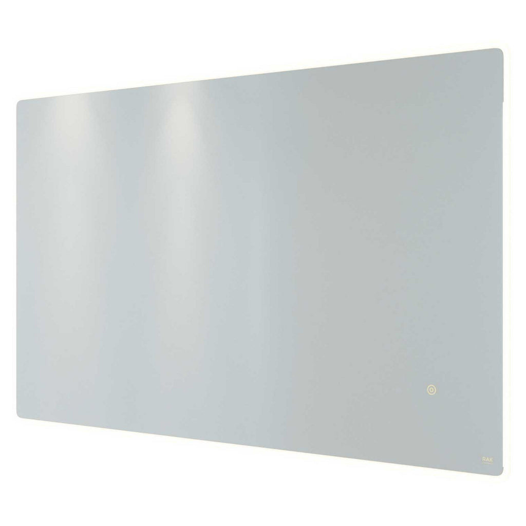RAK Amethyst Large 1000x600mm LED Illuminated Bathroom Mirror with Touch Sensor, Demister & Shaving Socket, IP44