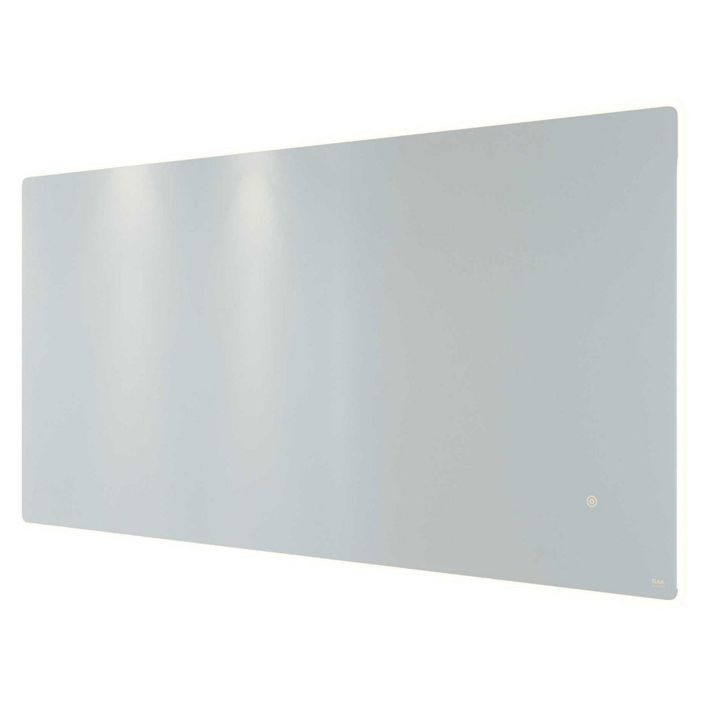 RAK Amethyst 1200x600mm Rectangular LED Illuminated Bathroom Mirror with Demister & Shaving Socket