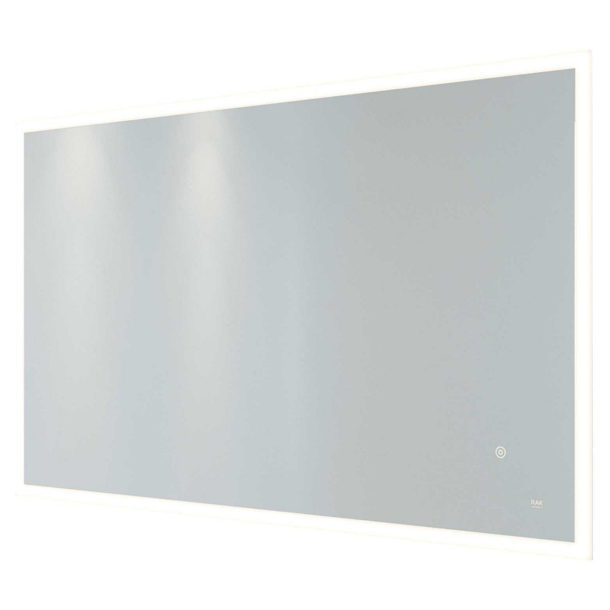 RAK Cupid 1000x600 Silvery White Square with Touch Sensor Illuminated Mirror IP44