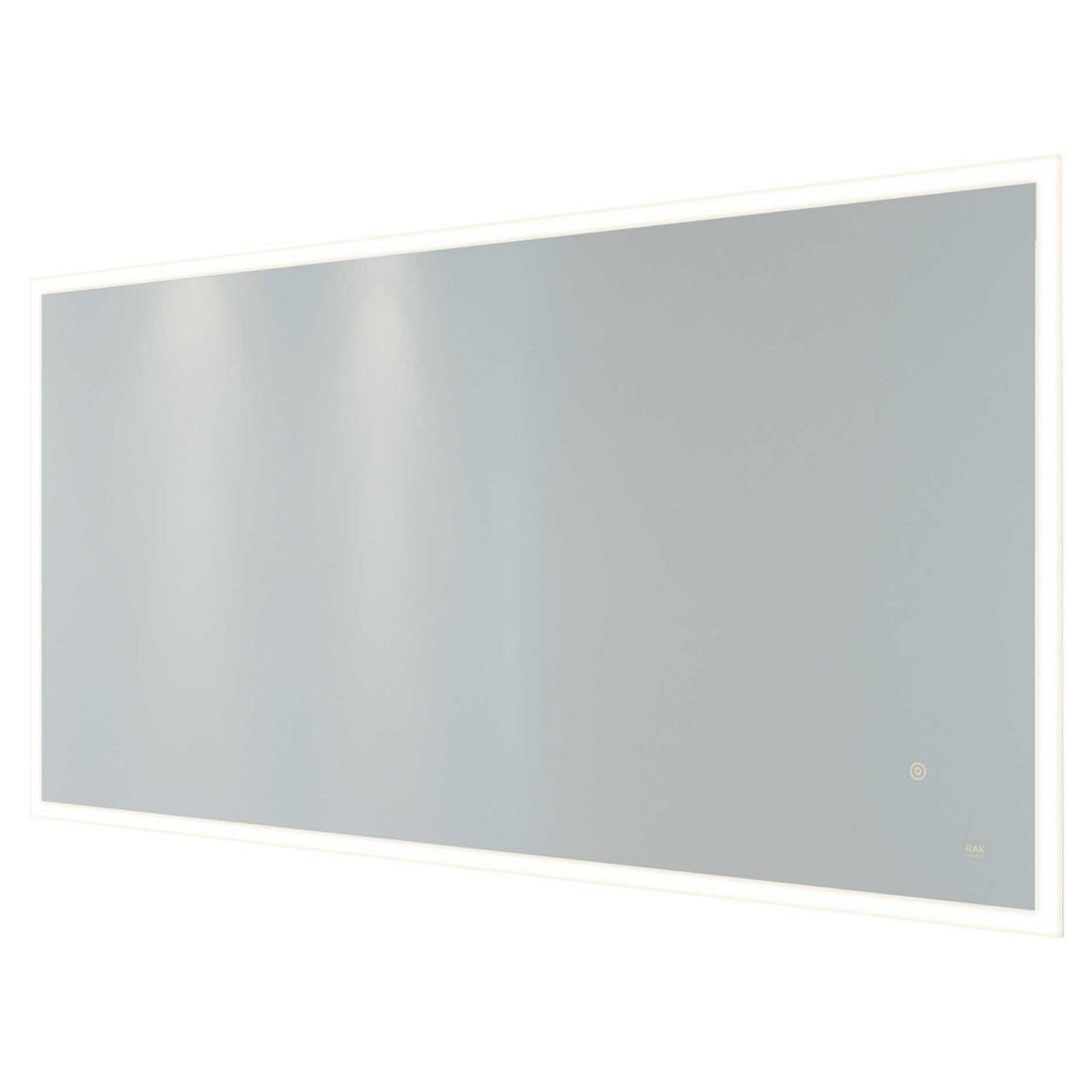 RAK Cupid 1200x600mm Rectangular Illuminated Bathroom Mirror with Demister & Shaving Socket