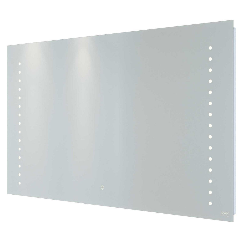 RAK Hestia 1000x800mm Rectangular LED Illuminated Bathroom Mirror with Touch Sensor & Demister