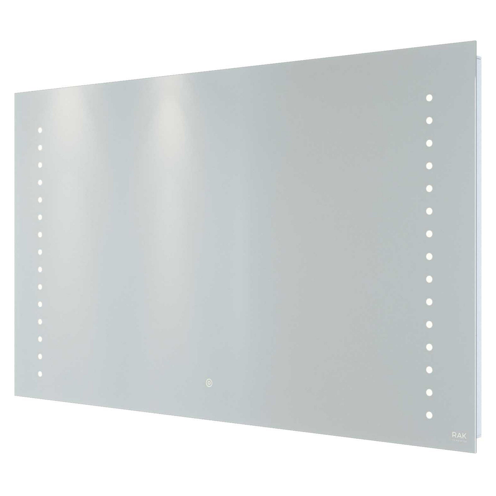 RAK Hestia 1000x800mm Rectangular LED Illuminated Bathroom Mirror with Touch Sensor & Demister
