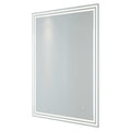RAK Hermes 600x800mm Rectangular Illuminated Bathroom Mirror with Touch Sensor, Demister & Shaving Socket, IP44