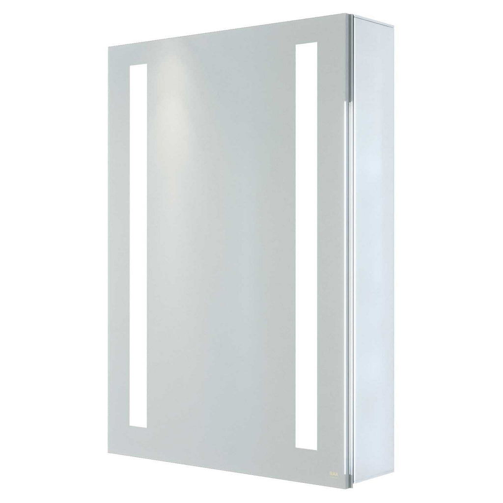 RAK Sagittarius 500x700mm Rectangular Illuminated Bathroom Mirror Cabinet with Bluetooth, Demister & Shaving Socket