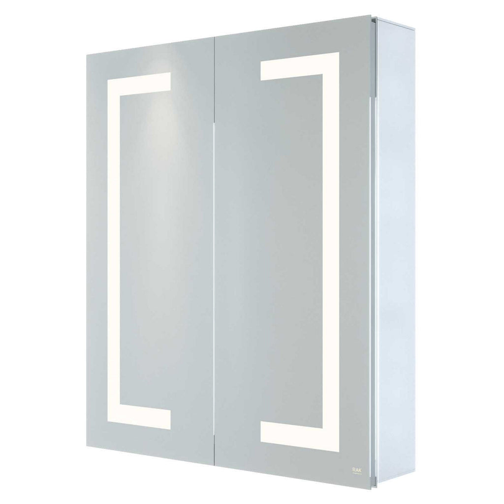 RAK Sagittarius 600x700mm LED Illuminated Bathroom Mirror Cabinet with Bluetooth