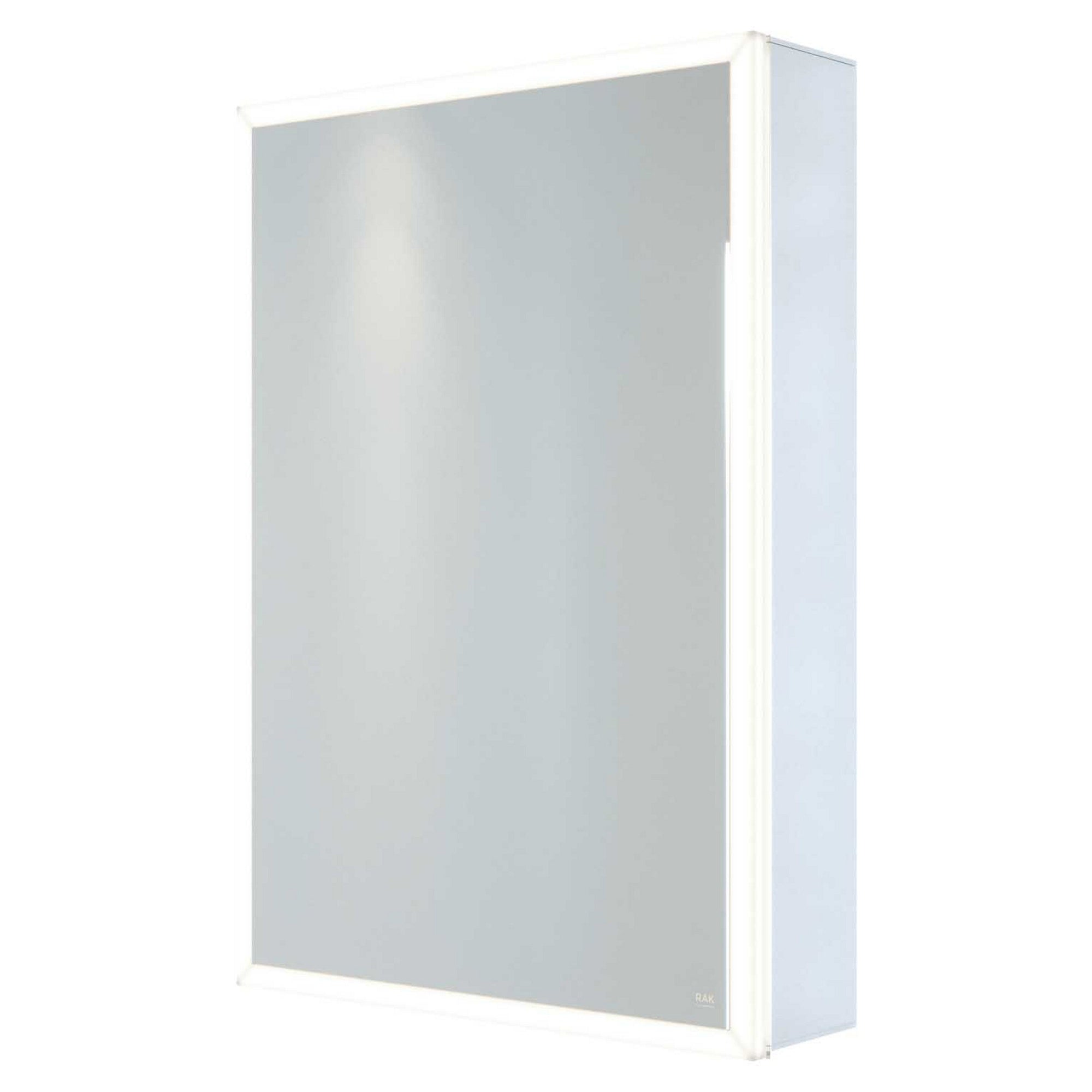 RAK Pisces 500x700mm Rectangular LED Illuminated Bathroom Mirror Cabinet with IR Sensor & Demister