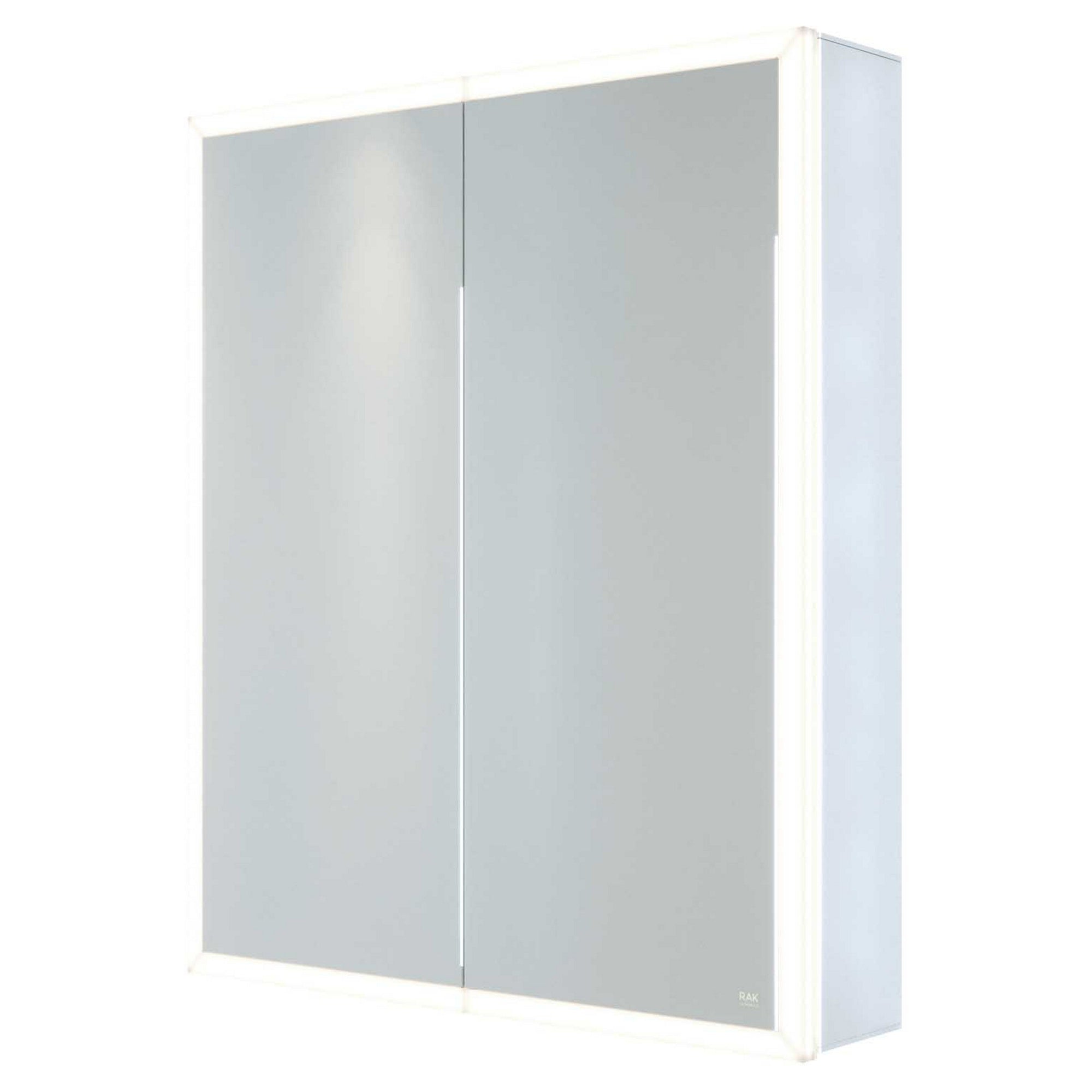 RAK Pisces 600x700mm Illuminated LED Bathroom Mirror Cabinet with IR Sensor & Demister