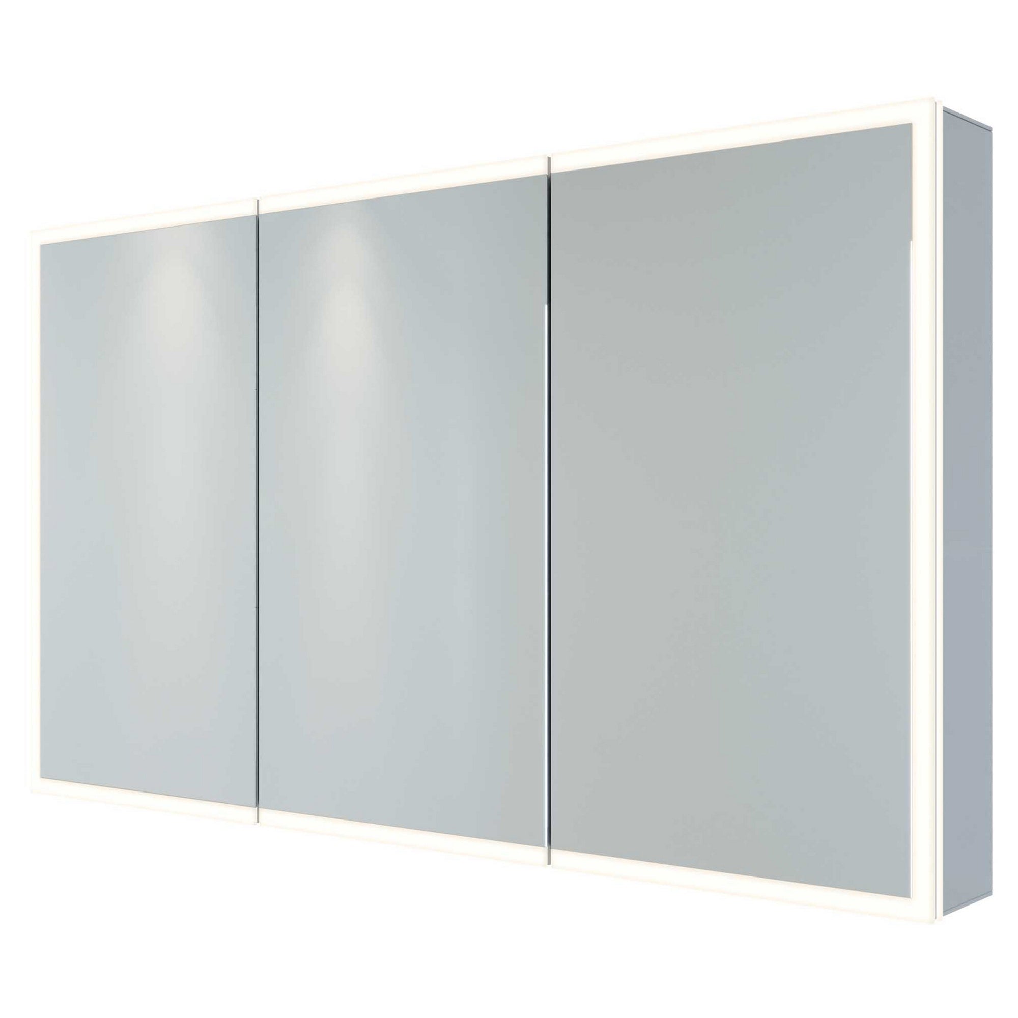 RAK Pisces 1200x700mm Rectangular Silvery White LED Illuminated Mirror Cabinet with IR Sensor