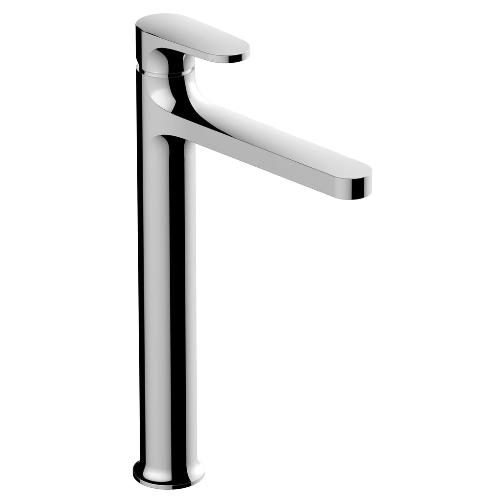 RAK Portofino Tall Polished Chrome Basin Mixer Tap - Solid Brass, 15-Year Guarantee