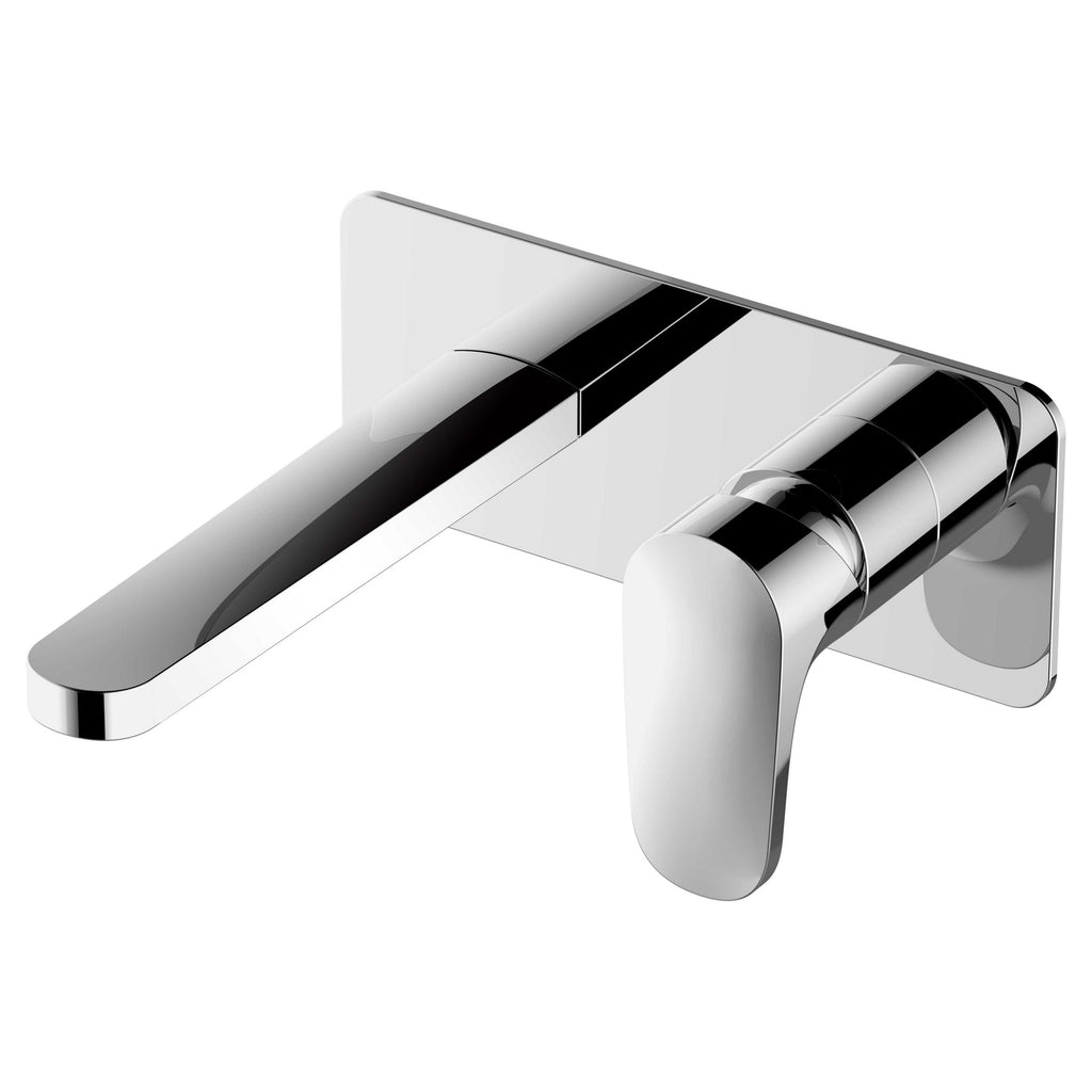RAK Portofino Modern Wall Mounted Basin Mixer Tap - Polished Chrome Finish, Solid Brass
