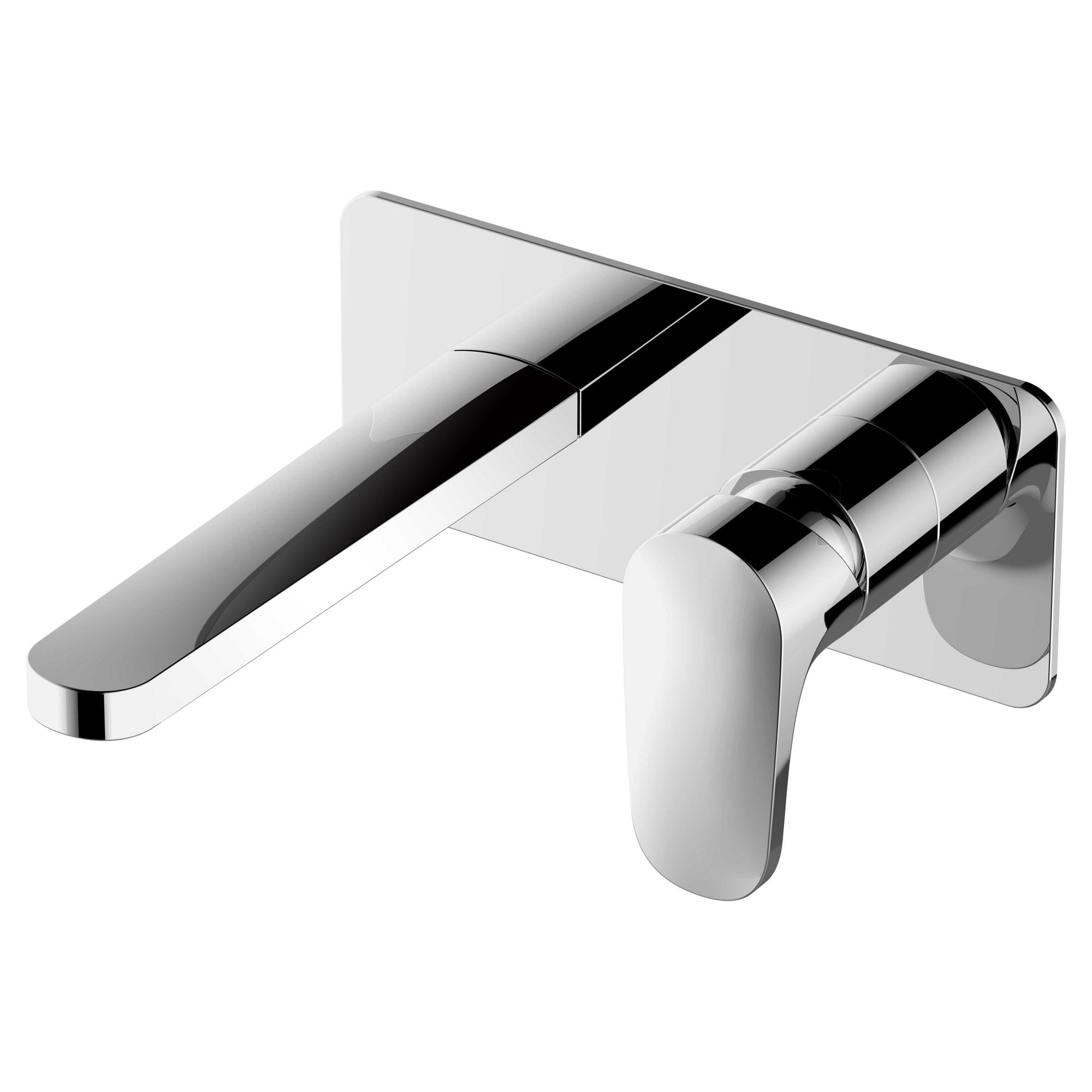 RAK Portofino Modern Wall Mounted Basin Mixer Tap - Polished Chrome Finish, Solid Brass