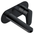RAK Portofino Matt Black Wall Mounted Basin Mixer Tap - Modern & Durable Solid Brass Design