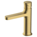 RAK Positano Brushed Gold Modern Basin Mixer Tap - Solid Brass