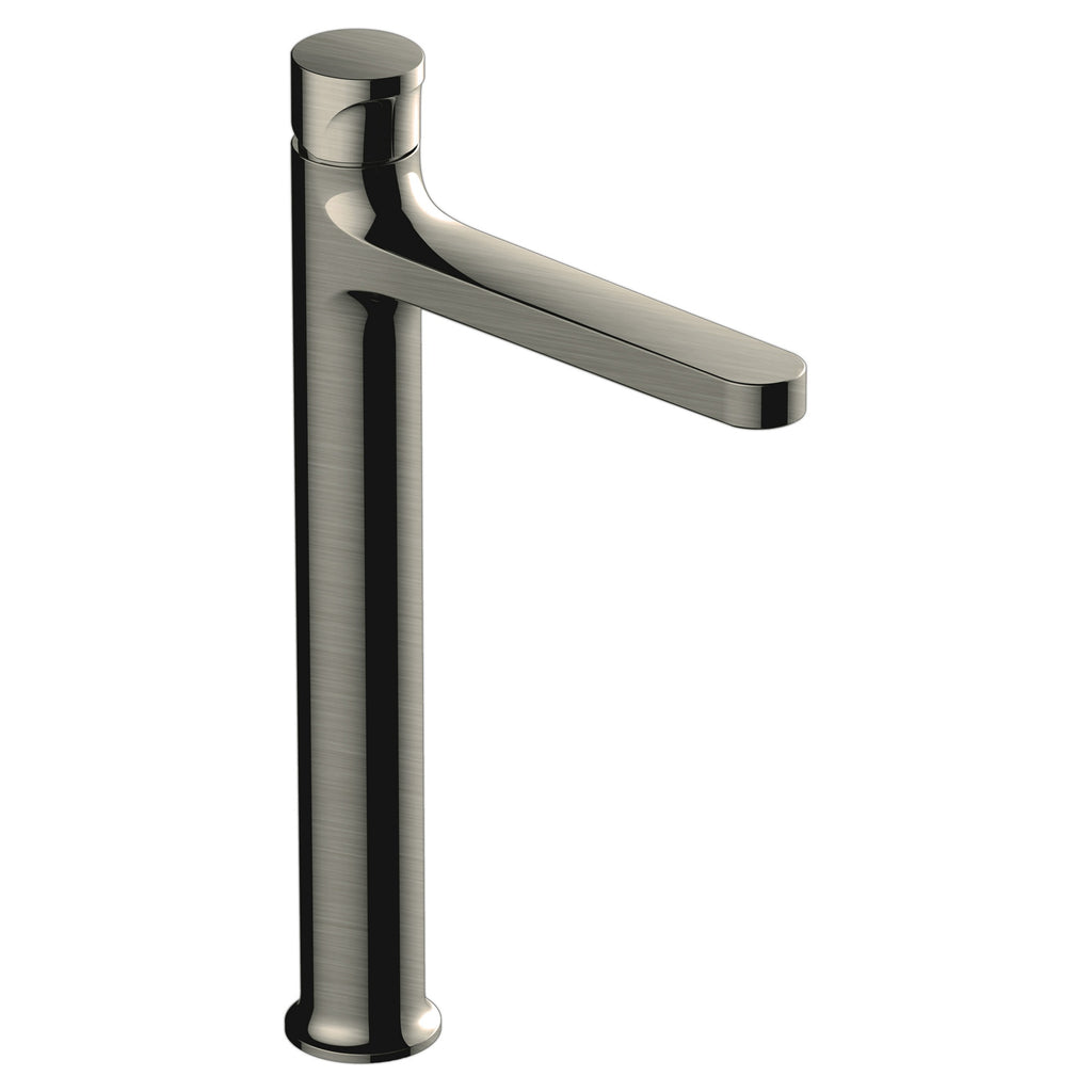 RAK Positano Tall Brushed Nickel Modern Basin Mono Mixer Tap - Solid Brass