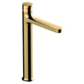 RAK Positano Tall Brushed Gold Modern Basin Mixer Tap - Solid Brass, WRAS Approved