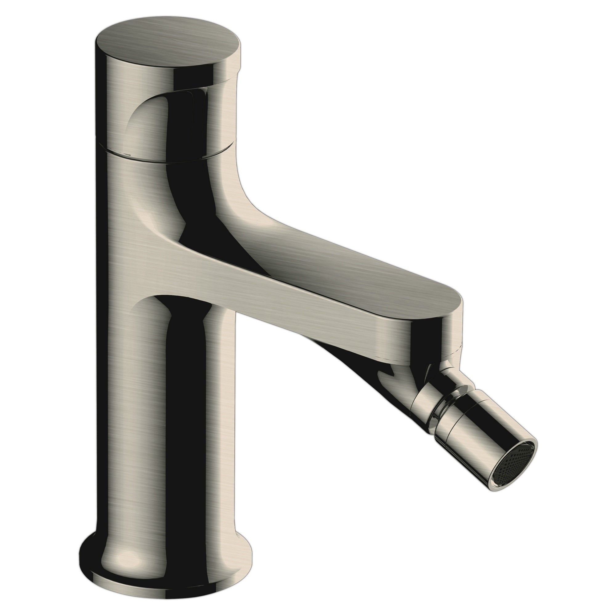 RAK Positano Single Lever Bidet Mixer Tap, Brushed Nickel, Solid Brass - 15 Year Guarantee