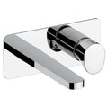 RAK Positano Wall Mounted Basin Mixer Tap - Polished Chrome, Modern Design, Solid Brass