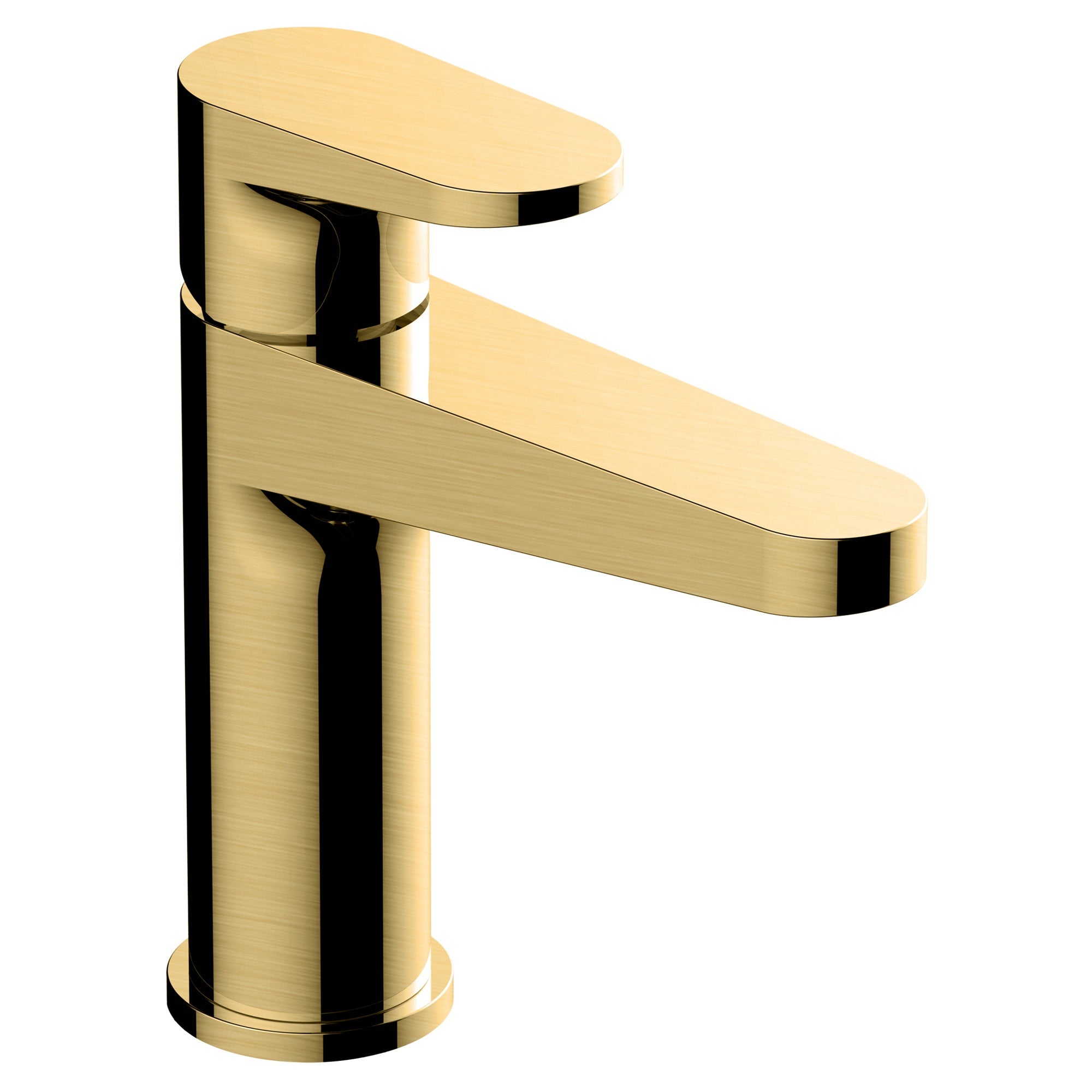 RAK Ischia Basin Mono Mixer Tap, Brushed Gold, Solid Brass, Modern Design, 15-Year Guarantee