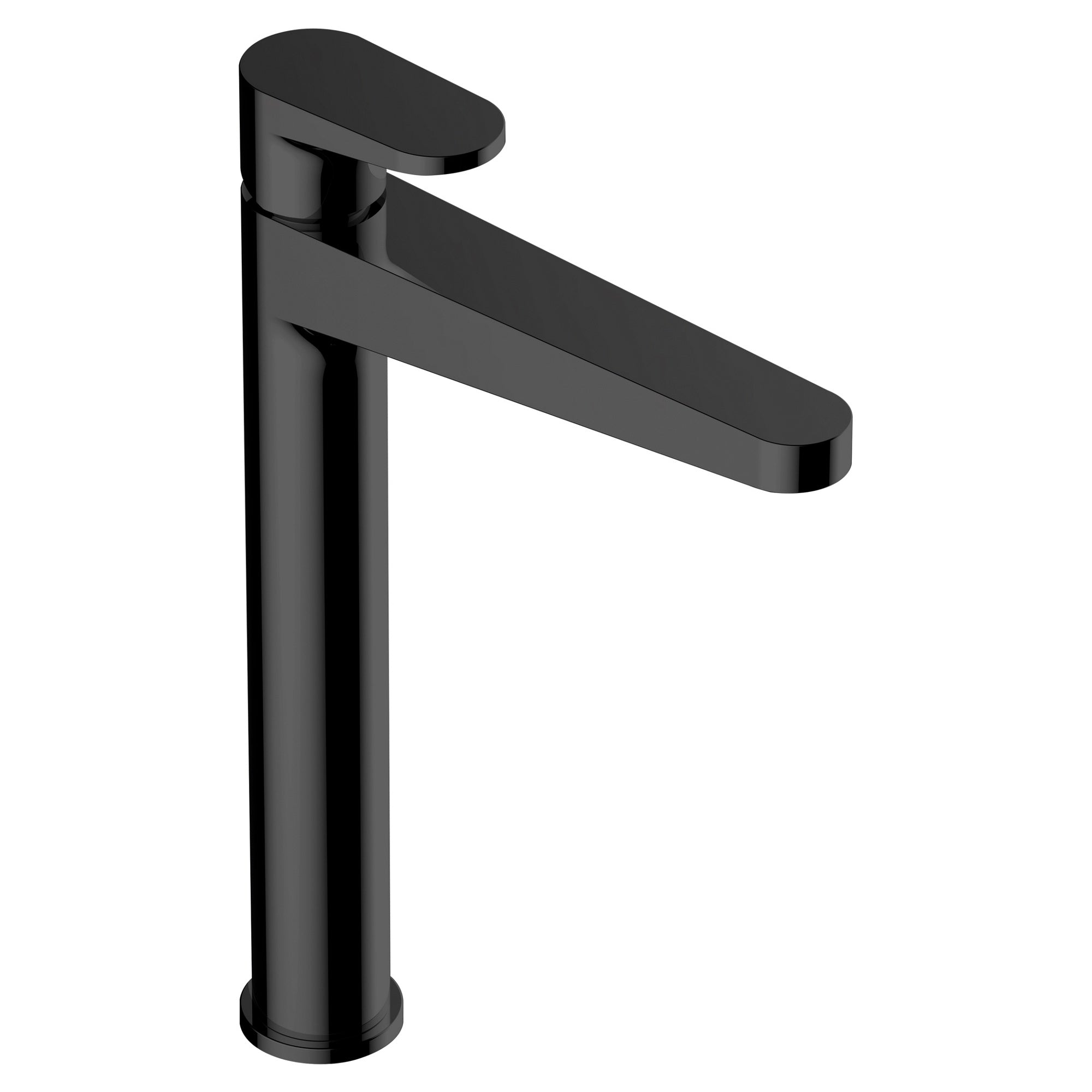 RAK Ischia Tall Matt Black Modern Basin Mixer Tap - Solid Brass & 15-Year Guarantee