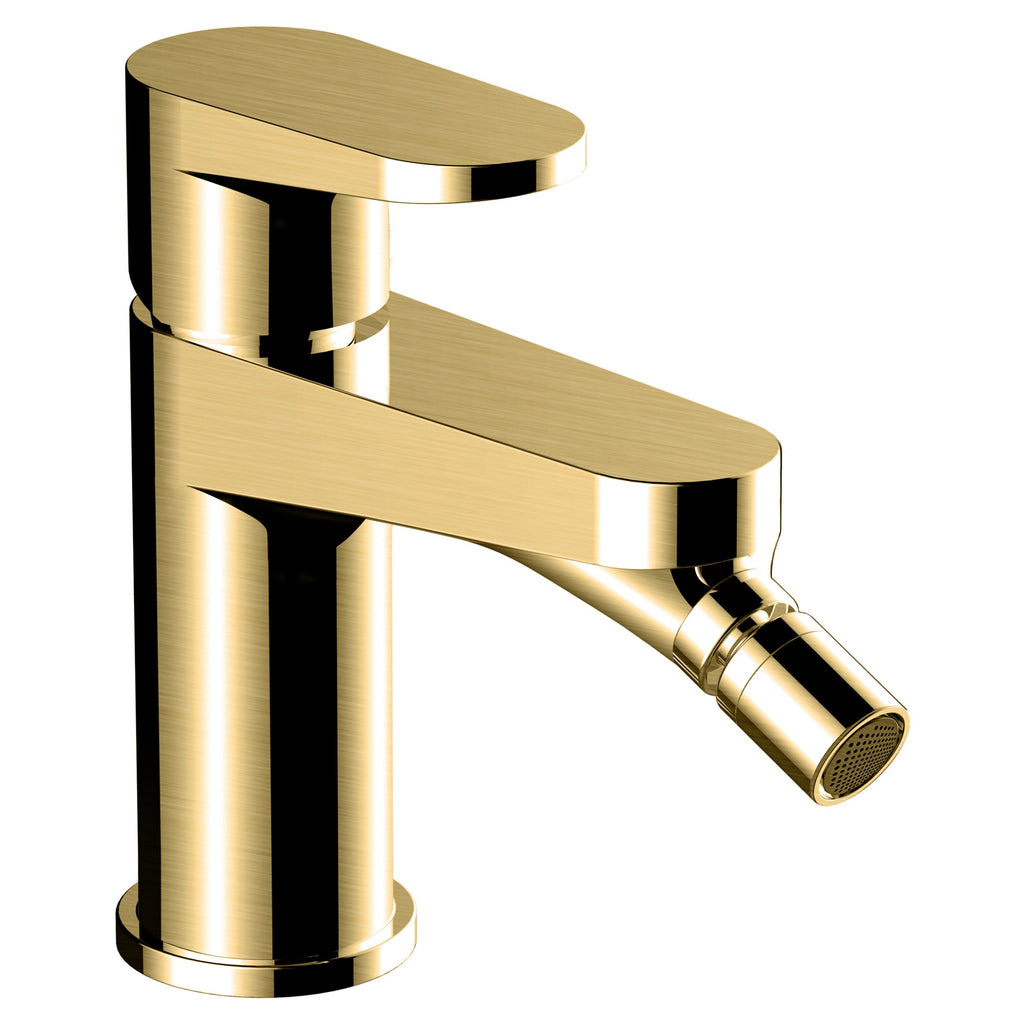 RAK Ischia Brushed Gold Bidet Mixer Tap Solid Brass 15-Year Guarantee