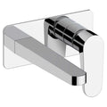 RAK Ischia Wall Mounted Basin Mixer Tap - Polished Chrome Modern Design, Solid Brass for Lasting Quality
