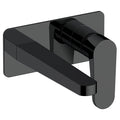 RAK Ischia Wall Mounted Matt Black Basin Mixer Tap, Premium Solid Brass, Modern Design