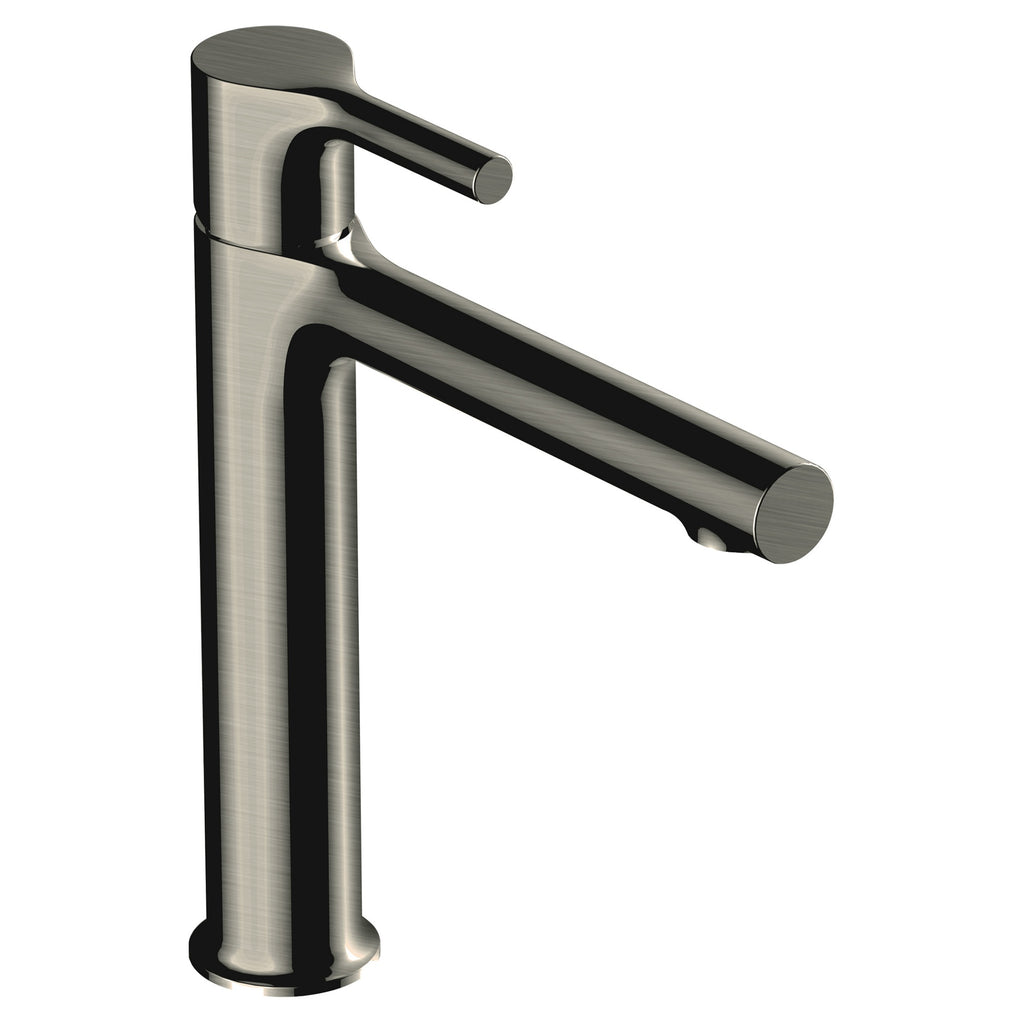 RAK Ceramics Sorrento Brushed Nickel Basin Mixer Tap - Modern Solid Brass Mono Tap with 15-Year Guarantee