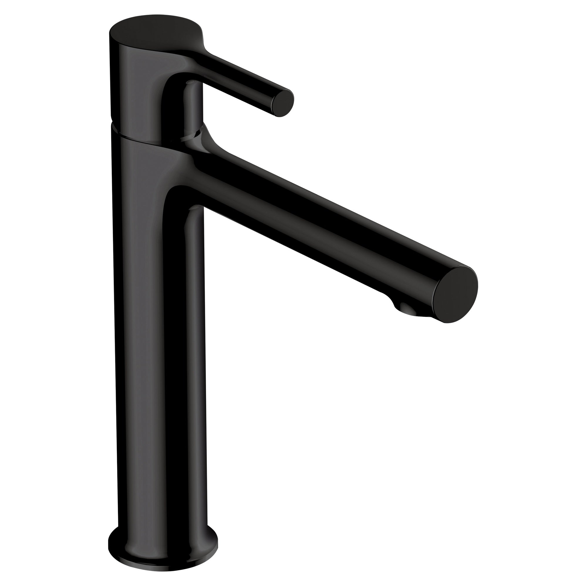 RAK Sorrento Matt Black Mid-Height Basin Mixer Tap, Solid Brass, Contemporary Design for Modern Bathrooms