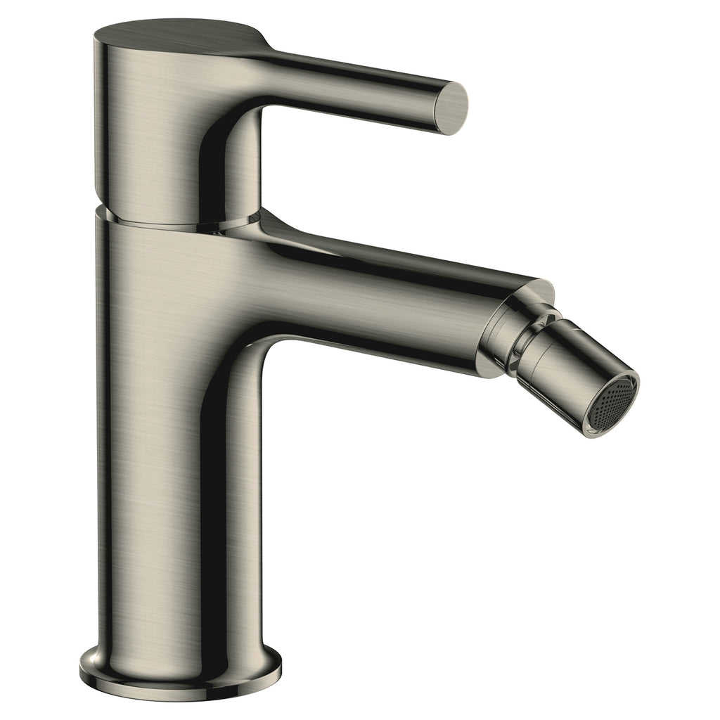 RAK Sorrento Modern Brushed Nickel Bidet Tap - Solid Brass, Single Lever, WRAS Approved