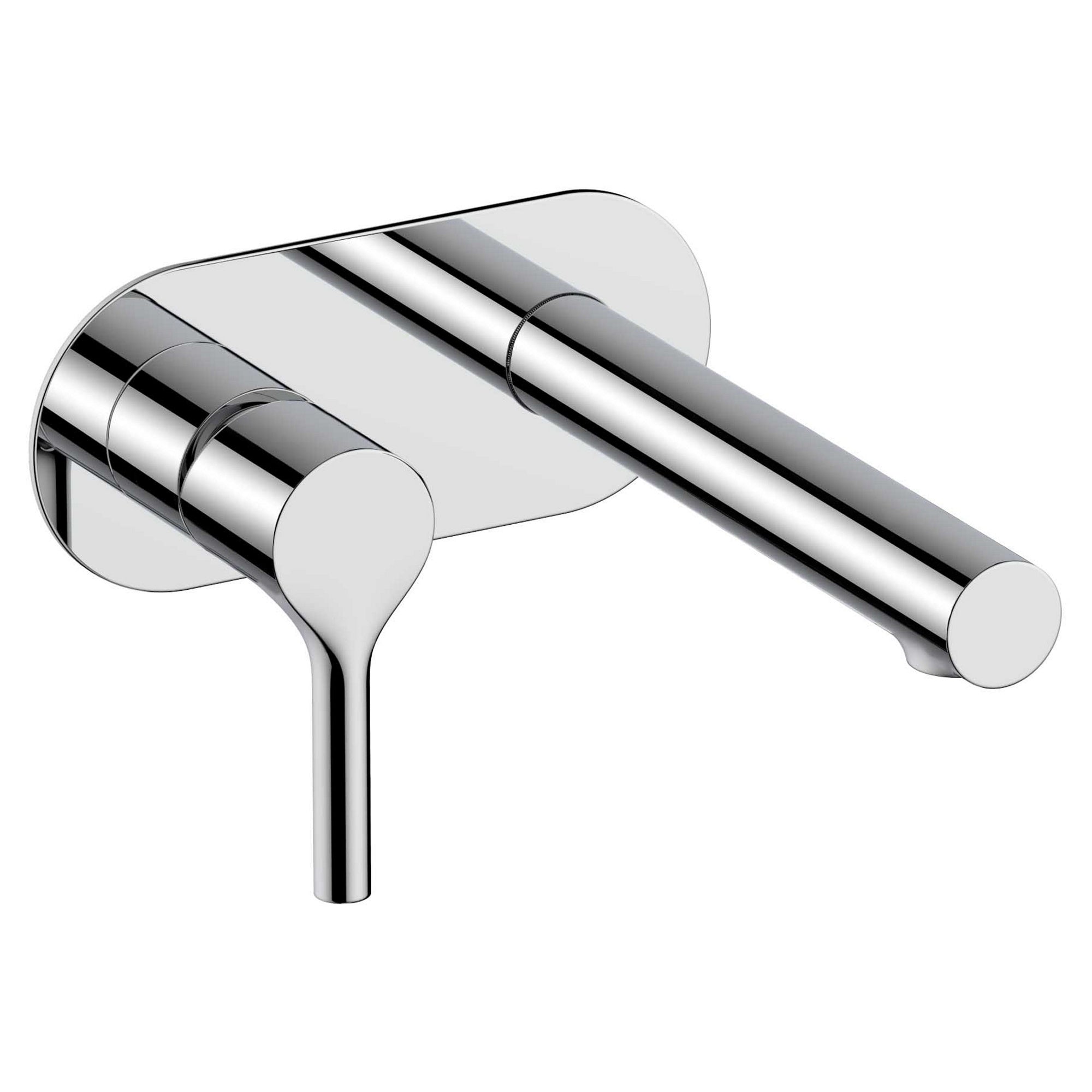 RAK Sorrento Polished Chrome Wall Mounted Basin Mixer Tap, Modern Solid Brass