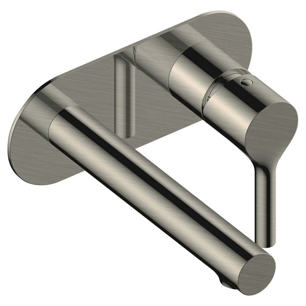 RAK Sorrento Brushed Nickel Wall Mounted Basin Mixer Tap - Solid Brass, Modern Design