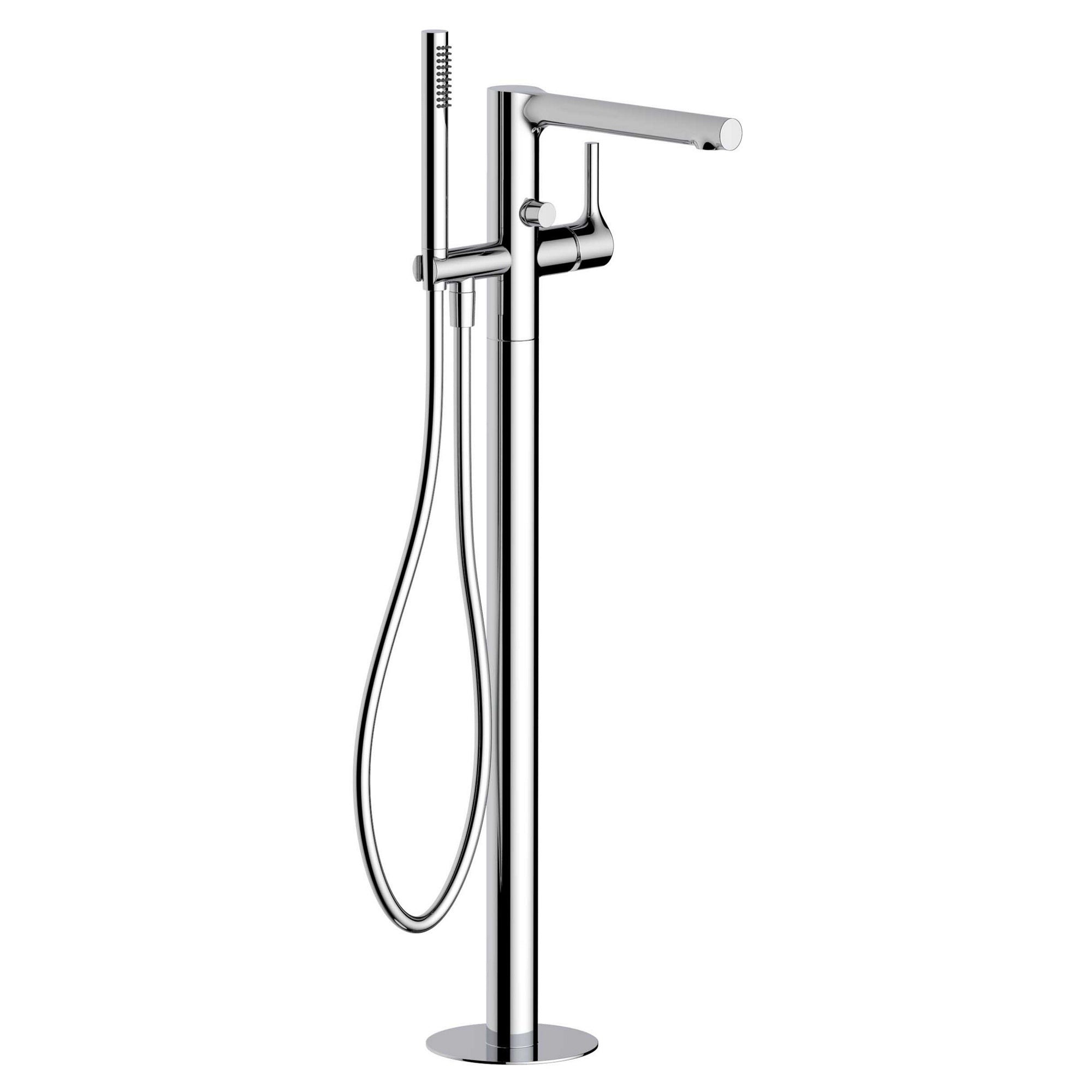 RAK Sorrento Freestanding Bath Shower Mixer Tap - Polished Chrome Brass
