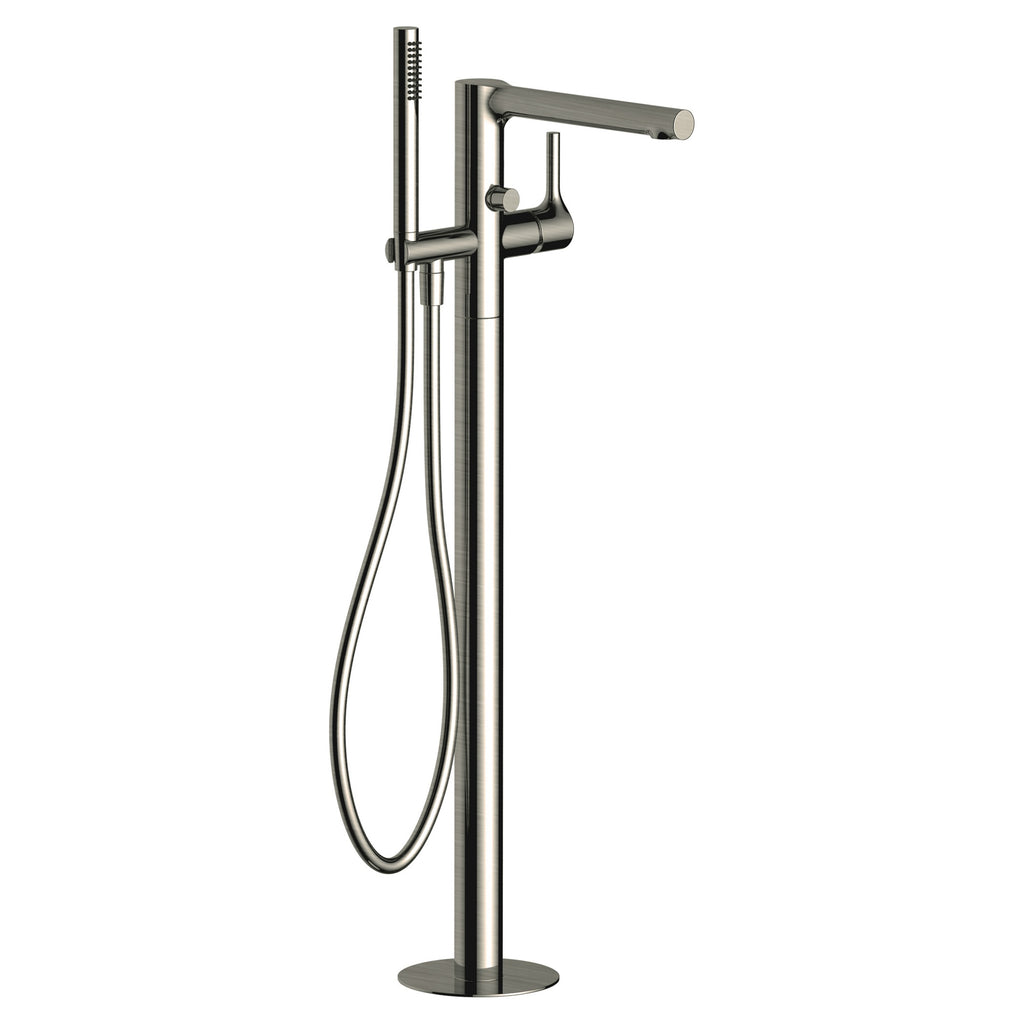 RAK Sorrento Brushed Nickel Freestanding Bath Shower Mixer Tap with Handset