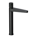 RAK Amalfi Tall Matt Black Mono Basin Mixer Tap - Solid Brass, Knurled Handle, 15-Year Guarantee