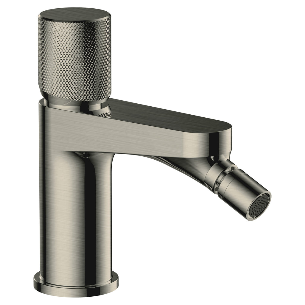 RAK Amalfi Modern Bidet Mixer Tap, Brushed Nickel Finish, Solid Brass