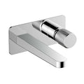 RAK Amalfi Wall Mounted Basin Mixer Tap - Polished Chrome, Solid Brass with Knurled Handle