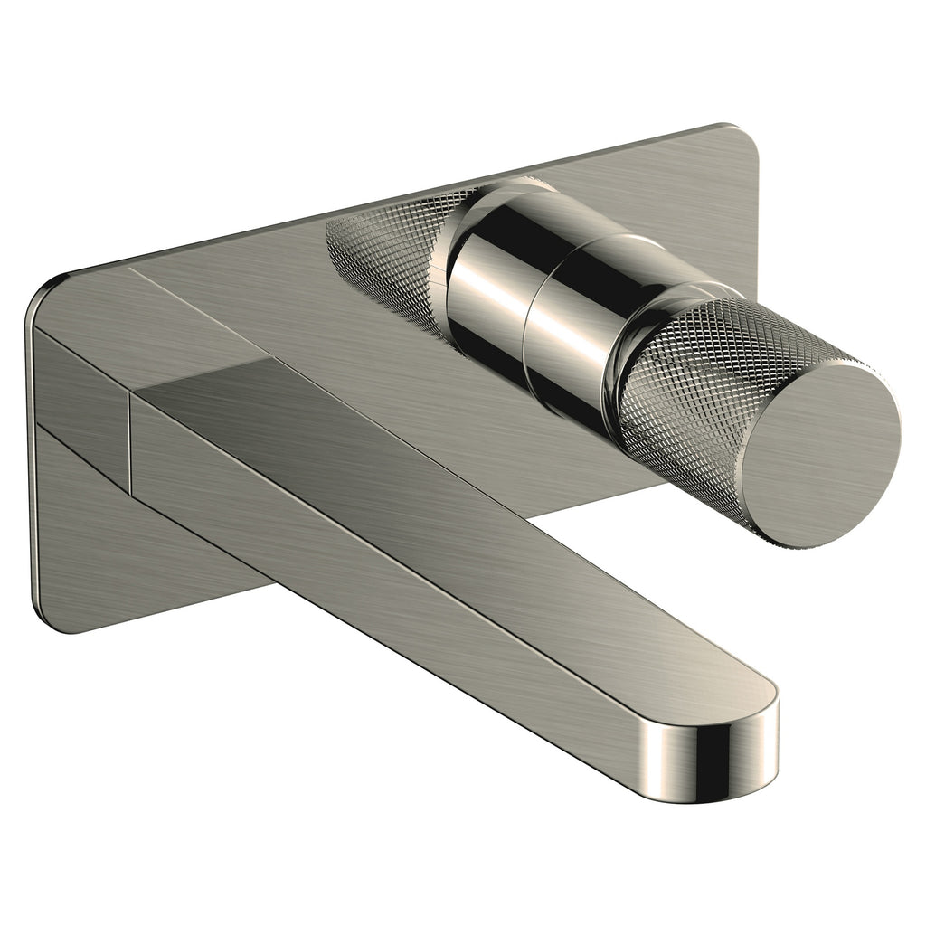 RAK Amalfi Modern Wall Mounted Basin Mixer Tap, Brushed Nickel Finish