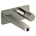 RAK Amalfi Modern Wall Mounted Basin Mixer Tap, Brushed Nickel Finish