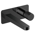 RAK Ceramics Amalfi Matt Black Wall Mounted Basin Mixer Tap with Knurled Handle