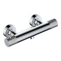 RAK Amalfi Thermostatic Bar Shower Valve with Bottom Outlet, Wall Mounted, Chrome Finish