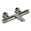 RAK Ceramics Amalfi Thermostatic Wall Mounted Bath Shower Mixer Tap - Durable Brushed Nickel