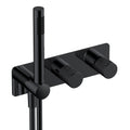 RAK Amalfi Matt Black Concealed Thermostatic Shower Valve with Dual Outlet & Handset