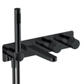 RAK Amalfi Matt Black Thermostatic Concealed Shower Valve with Handset & Bath Spout - Dual Outlet