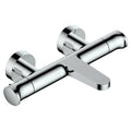 RAK Portofino Wall Mounted Thermostatic Bath Shower Mixer Tap - Polished Chrome