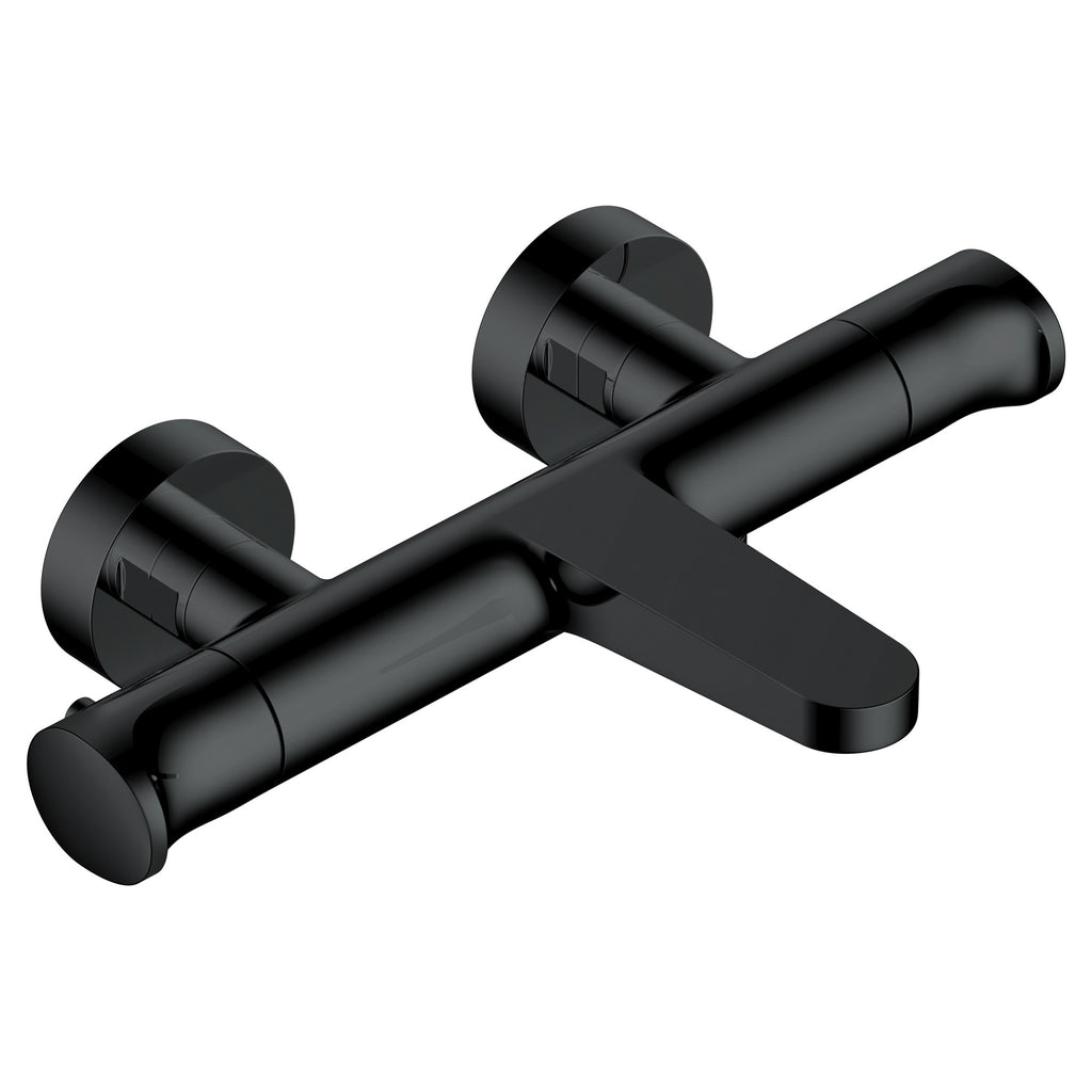 RAK Ceramics Portofino Matt Black Wall Mounted Thermostatic Bath Shower Mixer Tap