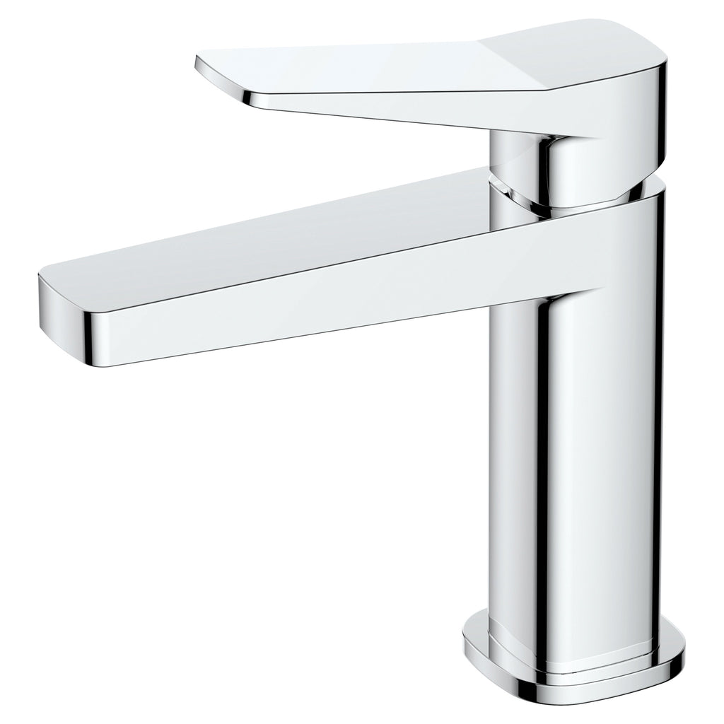 RAK Petit Square Polished Chrome Basin Mixer Tap with Solid Brass Construction & 15-Year Guarantee