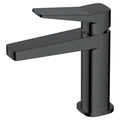 RAK Ceramics Petit Square Matt Black Modern Basin Mixer Tap - Solid Brass, Single Lever