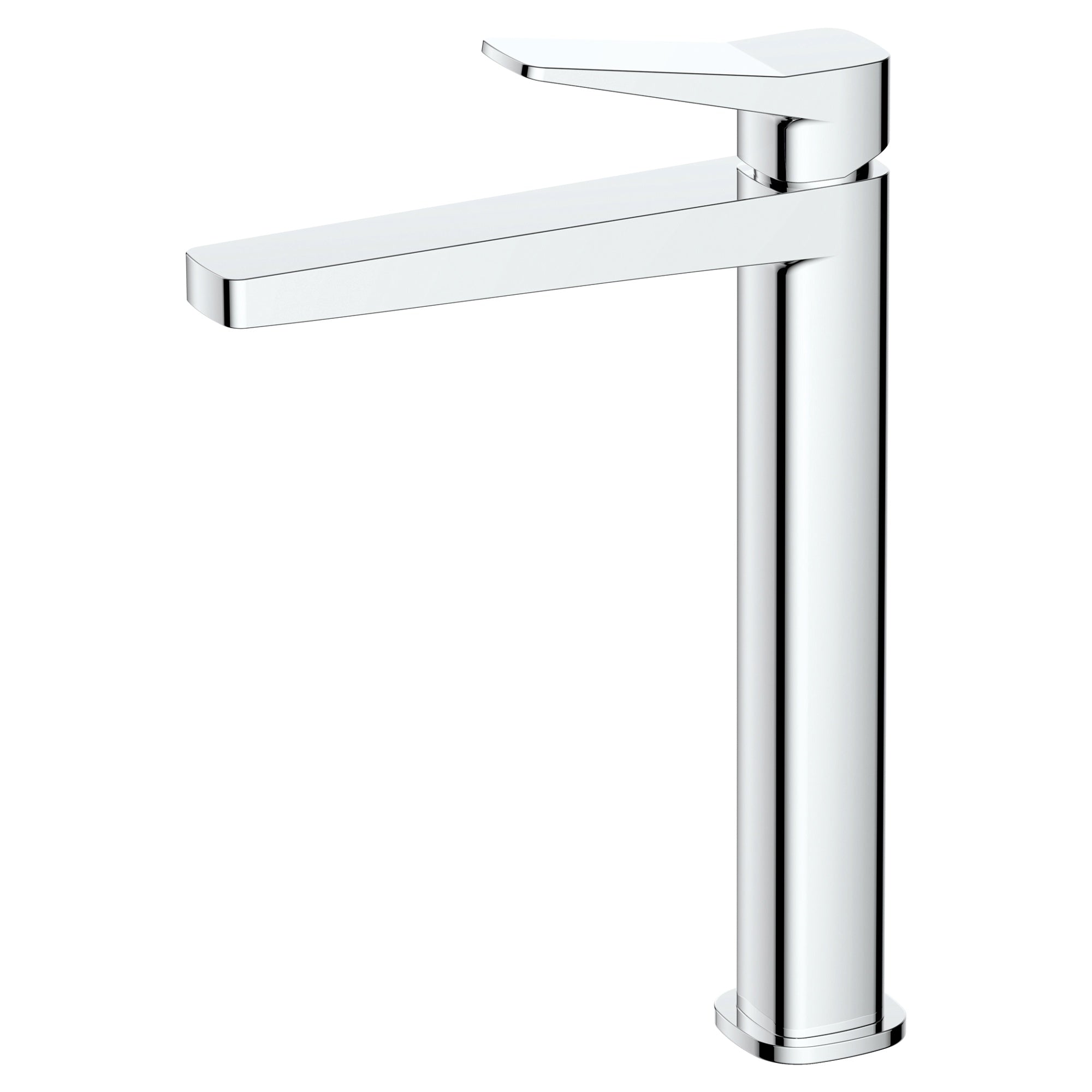 RAK Petit Square Tall Basin Mixer Tap - Polished Chrome, Solid Brass