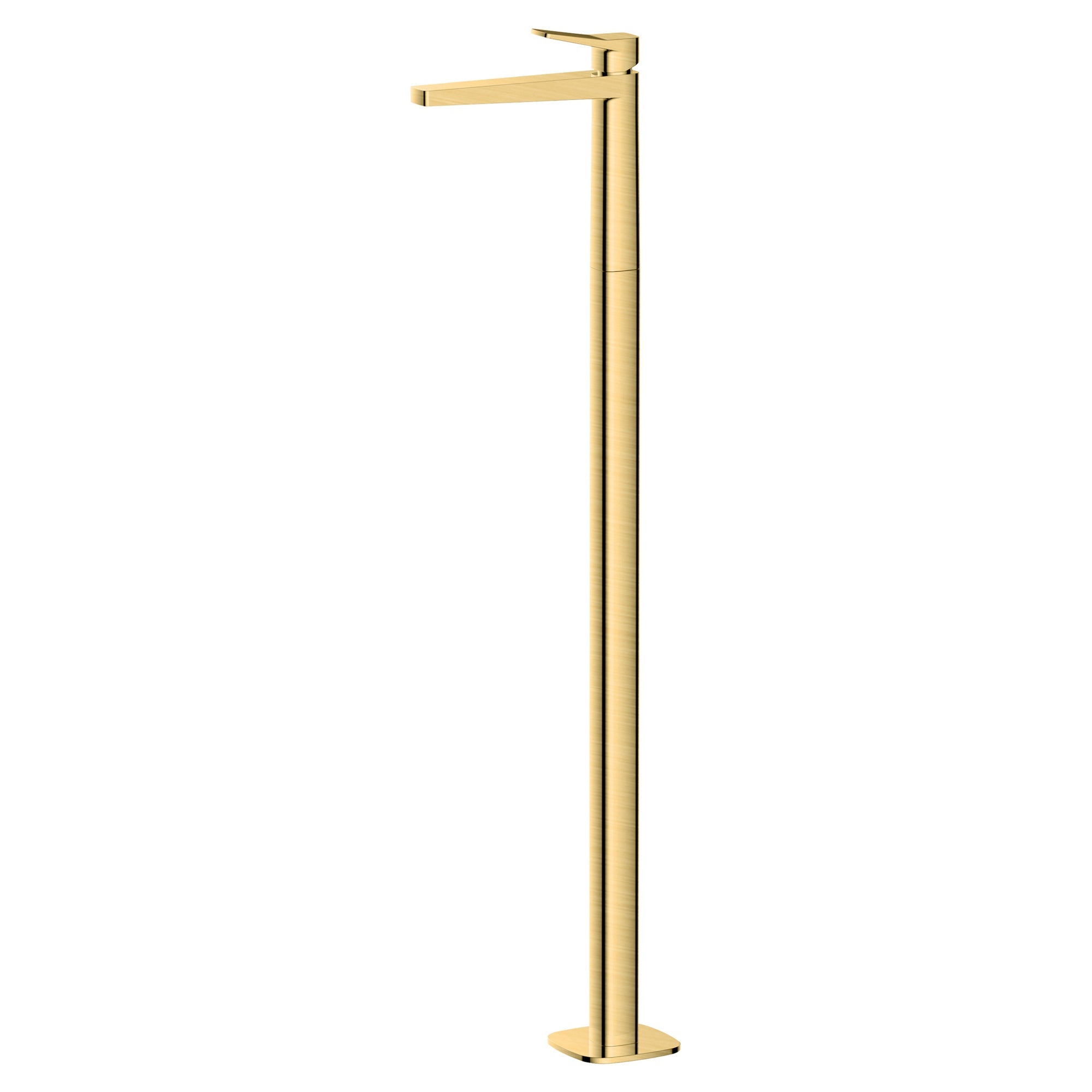 RAK Petit Brushed Gold Freestanding Basin Mixer Tap for Modern Bathrooms